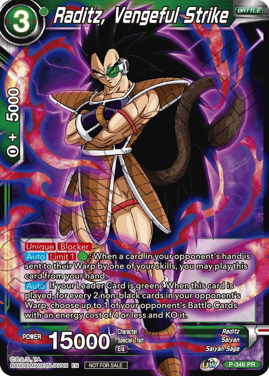 Image for Raditz, Vengeful Strike (Tournament Promotion Cards) (P-346) - Dragon Ball Super: Masters