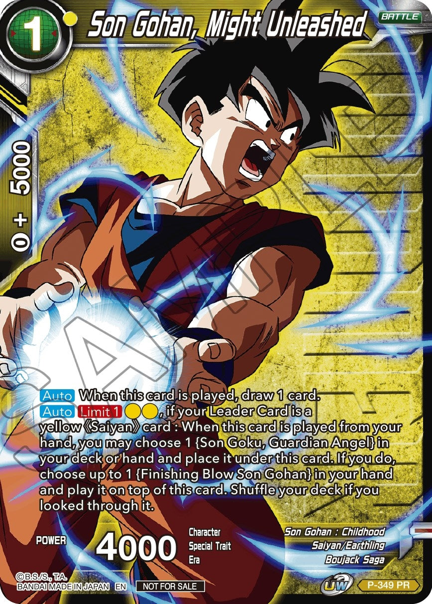 Image for Son Gohan, Might Unleashed (Winner Stamped) (Tournament Promotion Cards) (P-349) - Dragon Ball Super: Masters