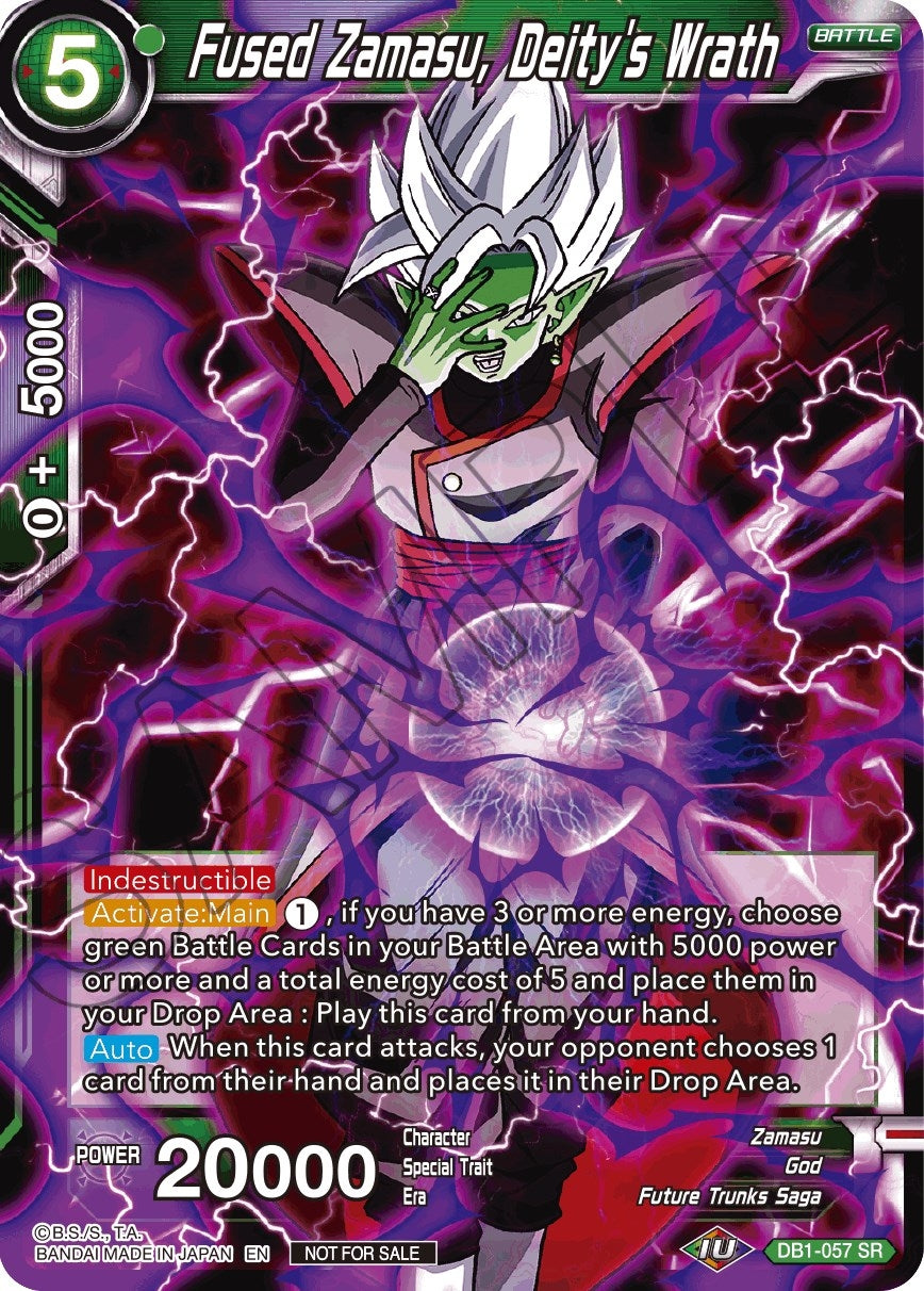 Image for Fused Zamasu, Deity's Wrath (Tournament Promotion Cards) (DB1-057) - Dragon Ball Super: Masters