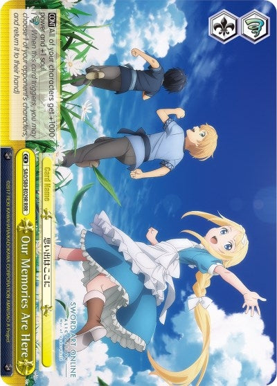 Image for Our Memories Are Here (RRR) (Sword Art Online -Alicization- Vol.2) (SAO/S80-E029R RRR) - Weiss Schwarz