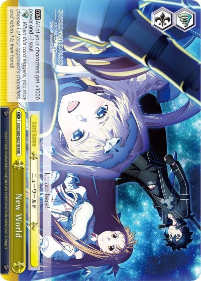 Image for New World (RRR) (Sword Art Online -Alicization- Vol.2) (SAO/S80-E031R RRR) - Weiss Schwarz