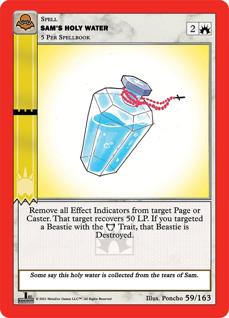 Image for Sam's Holy Water (Nightfall: First Edition) (59/163) - MetaZoo