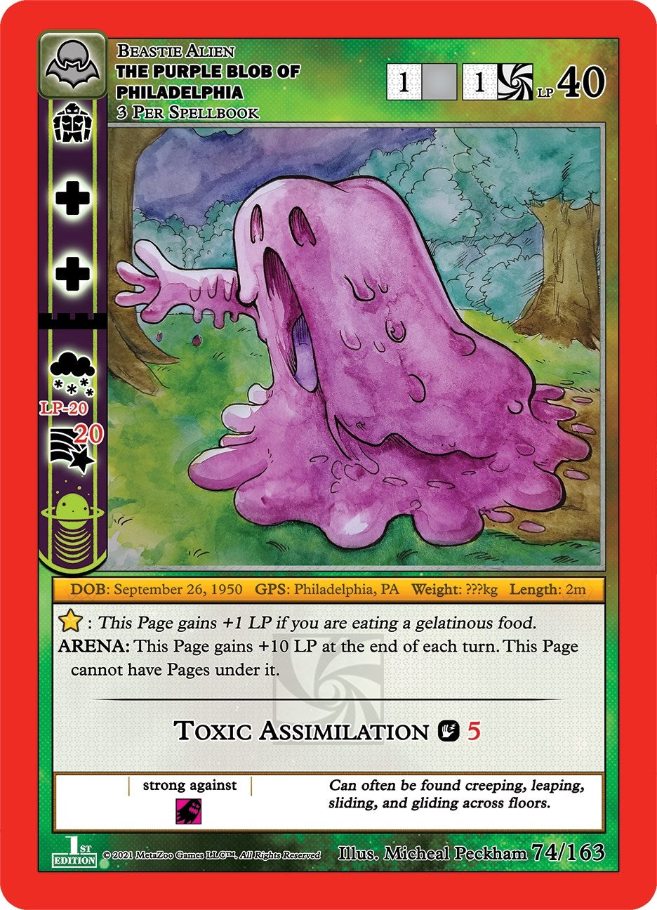 Image for The Purple Blob Of Philadelphia (Nightfall: First Edition) (74/163) - MetaZoo