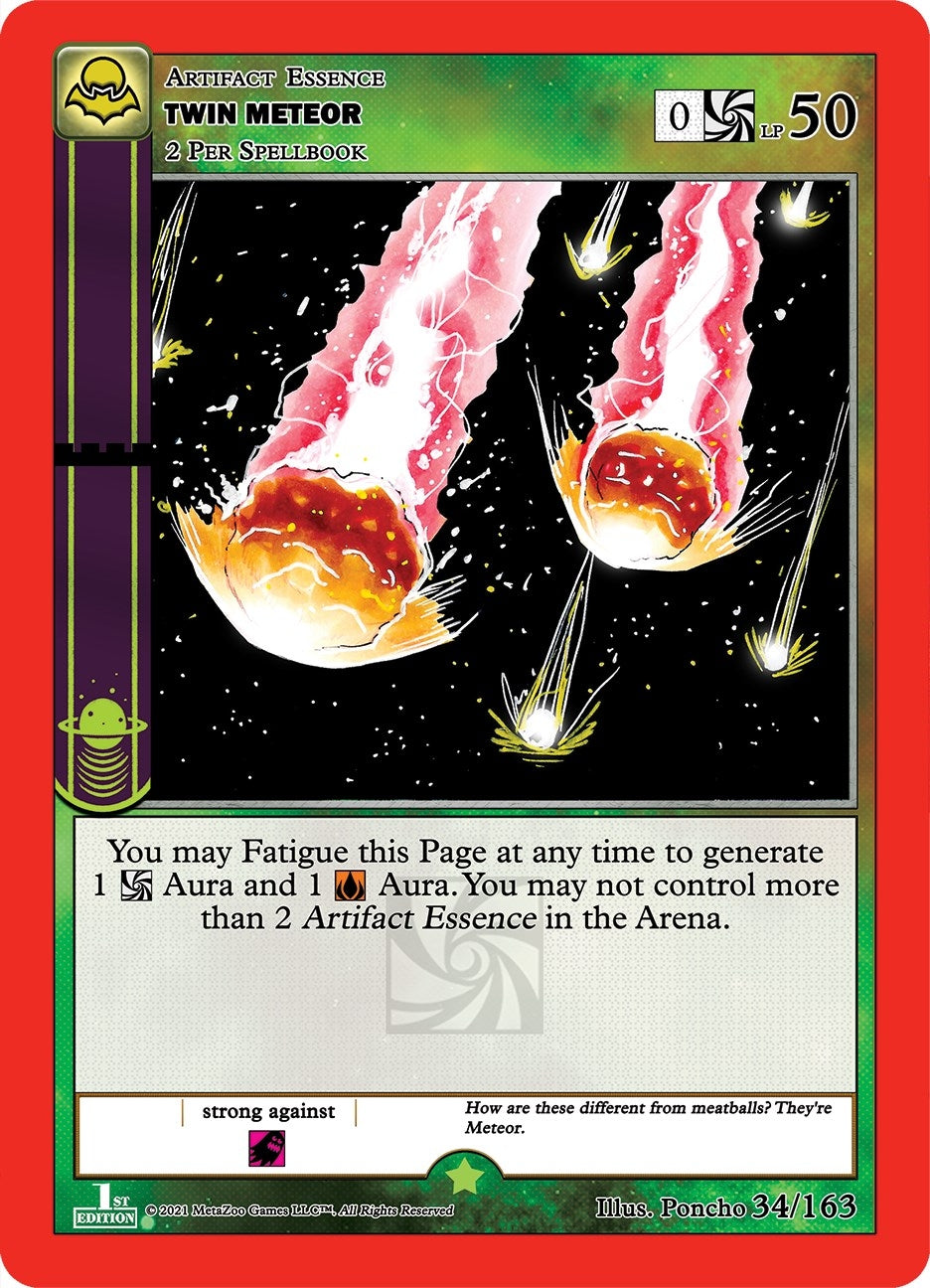 Image for Twin Meteor (Nightfall: First Edition) (34/163) - MetaZoo