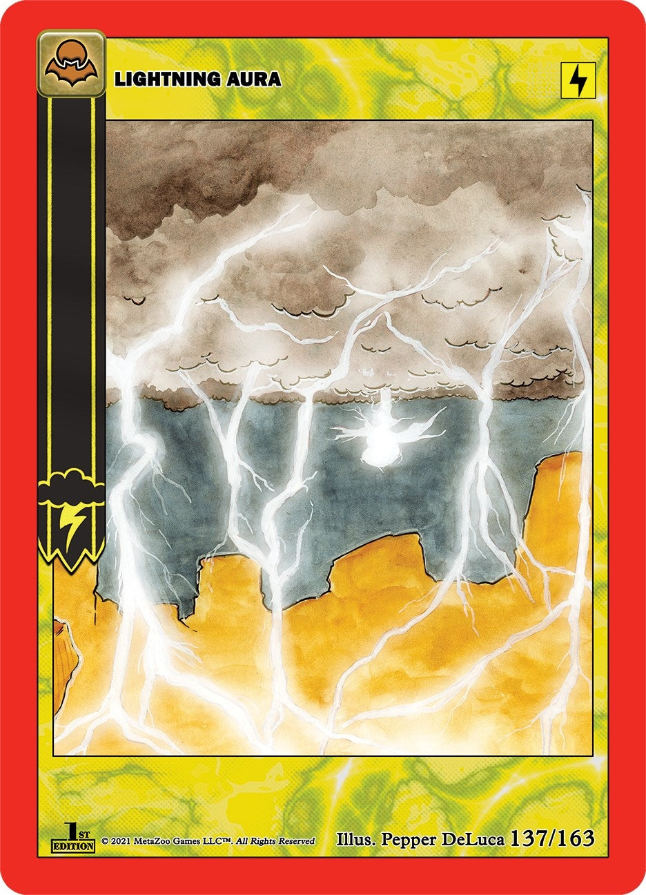 Image for Lightning Aura (Nightfall: First Edition) (137/163) - MetaZoo