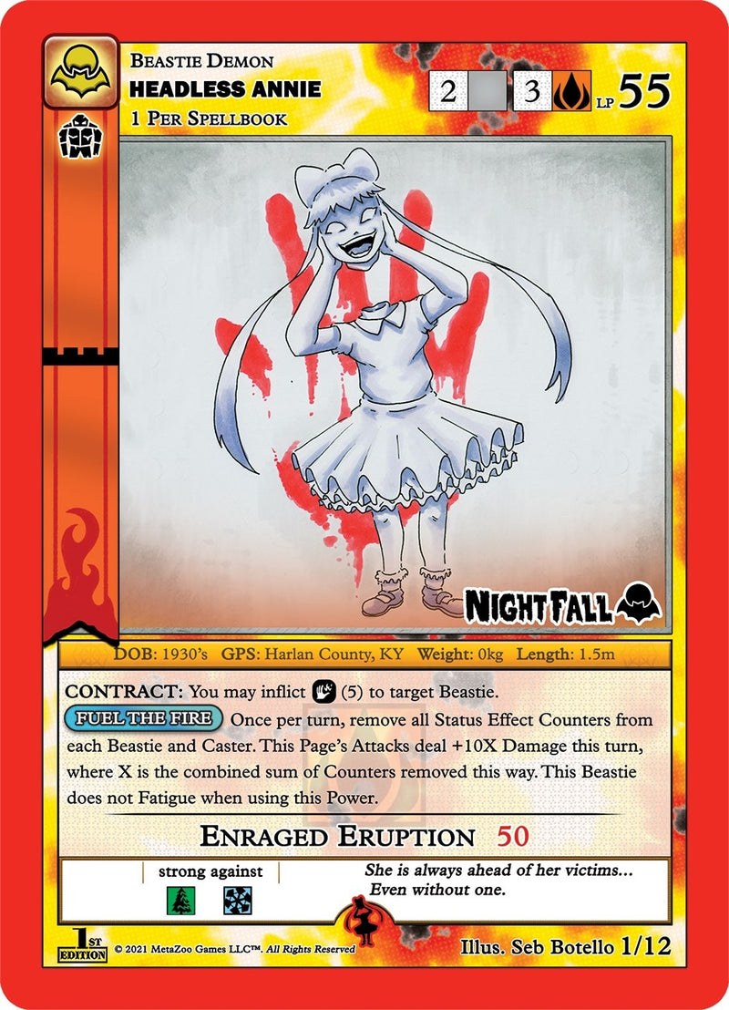 Image for Headless Annie (Nightfall: First Edition Release Event Deck) (1/12) - MetaZoo