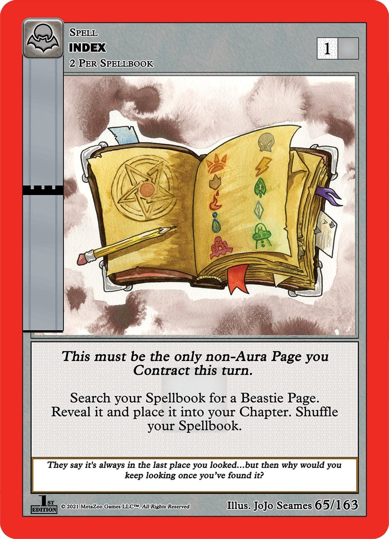 Image for Index (Nightfall: First Edition) (65/163) - MetaZoo