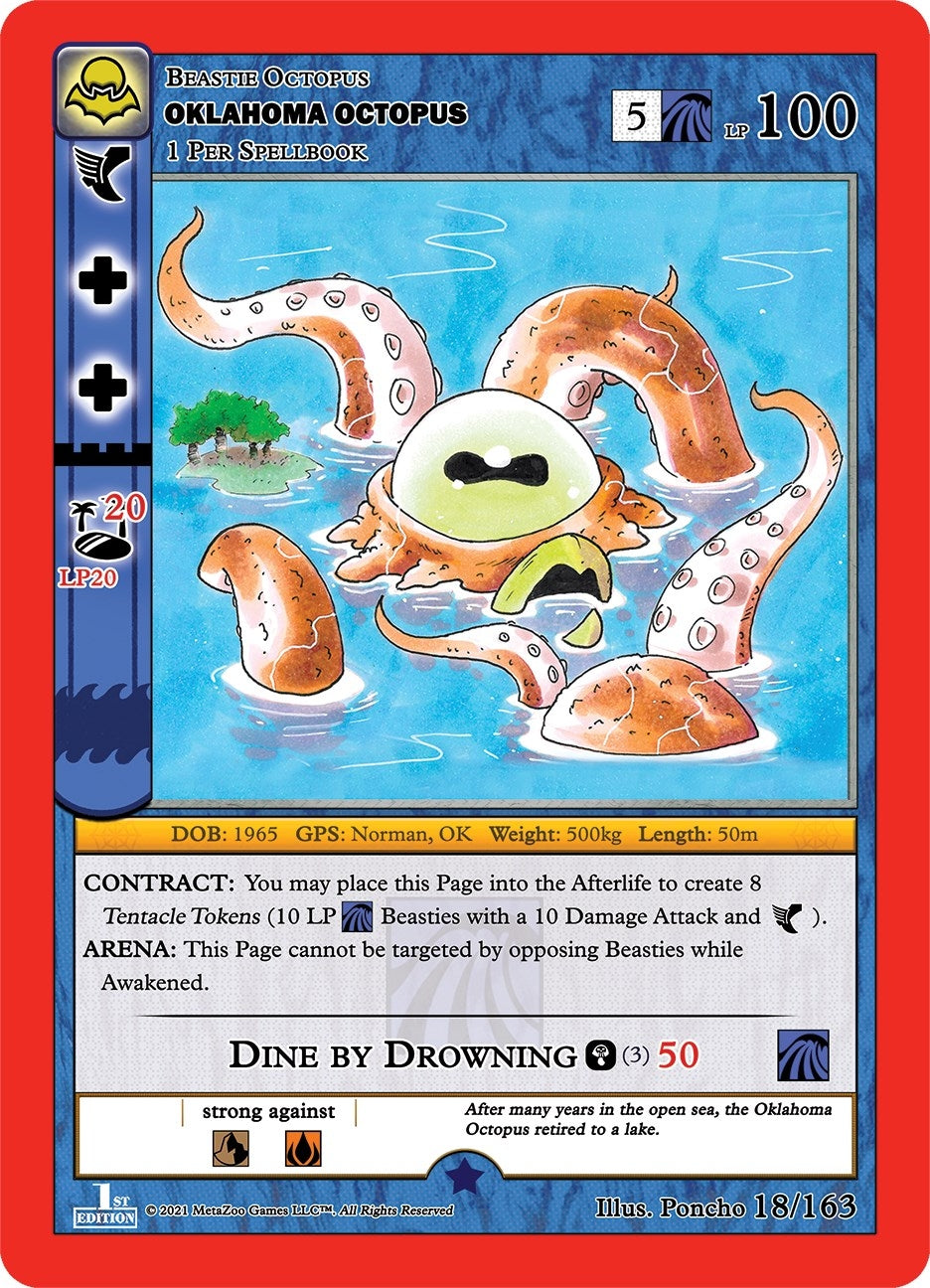 Image for Oklahoma Octopus (Nightfall: First Edition) (18/163) - MetaZoo