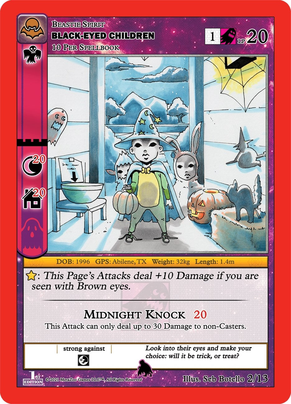 Image for Black-Eyed Children (Nightfall: First Edition Tribal Theme Decks) (2/13) - MetaZoo