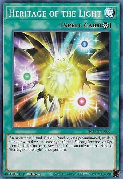 Image for Heritage of the Light (Burst of Destiny) (BODE-EN000) - YuGiOh