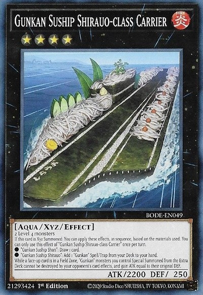 Image for Gunkan Suship Shirauo-class Carrier (Burst of Destiny) (BODE-EN049) - YuGiOh