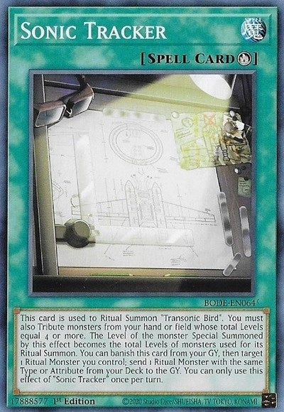 Image for Sonic Tracker (Burst of Destiny) (BODE-EN064) - YuGiOh