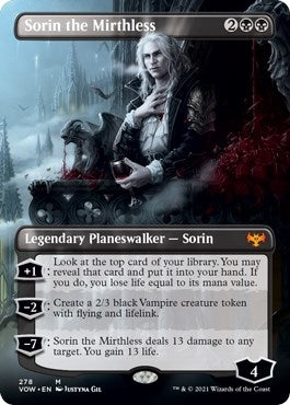 Image for Sorin the Mirthless (Borderless) (Innistrad: Crimson Vow) (278) - Magic: The Gathering