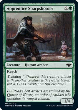 Image for Apprentice Sharpshooter (Innistrad: Crimson Vow) (185) - Magic: The Gathering