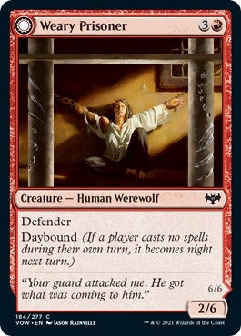 Image for Weary Prisoner (Innistrad: Crimson Vow) (184) - Magic: The Gathering