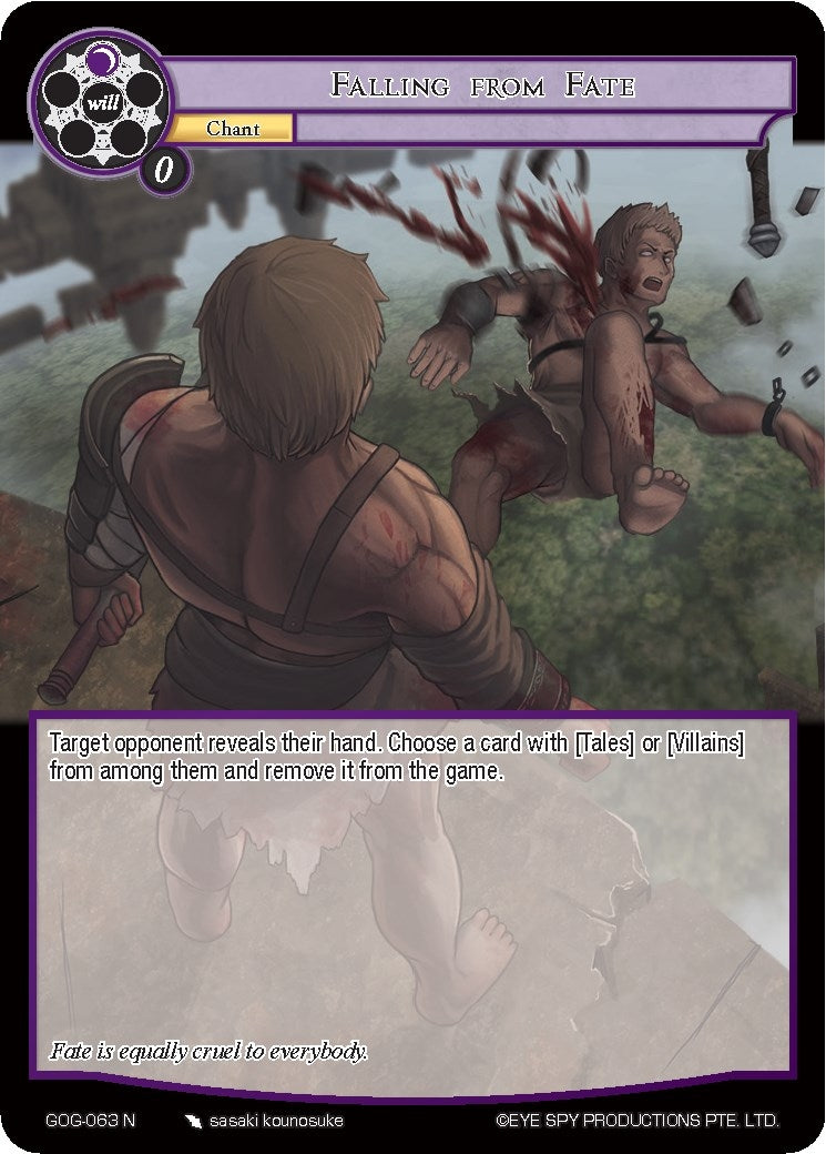 Image for Falling from Fate (Game of Gods) (GOG-063) - Force of Will