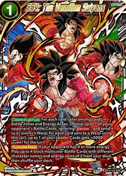 Image for SS4: The Vermilion Saiyans (Saiyan Showdown) (BT15-152) - Dragon Ball Super: Masters