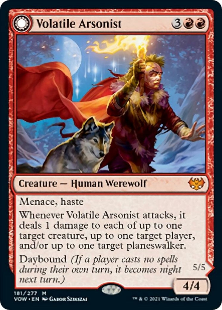 Image for Volatile Arsonist (Innistrad: Crimson Vow) (181) - Magic: The Gathering