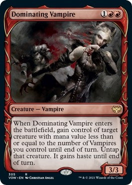 Image for Dominating Vampire (Showcase) (Innistrad: Crimson Vow) (305) - Magic: The Gathering