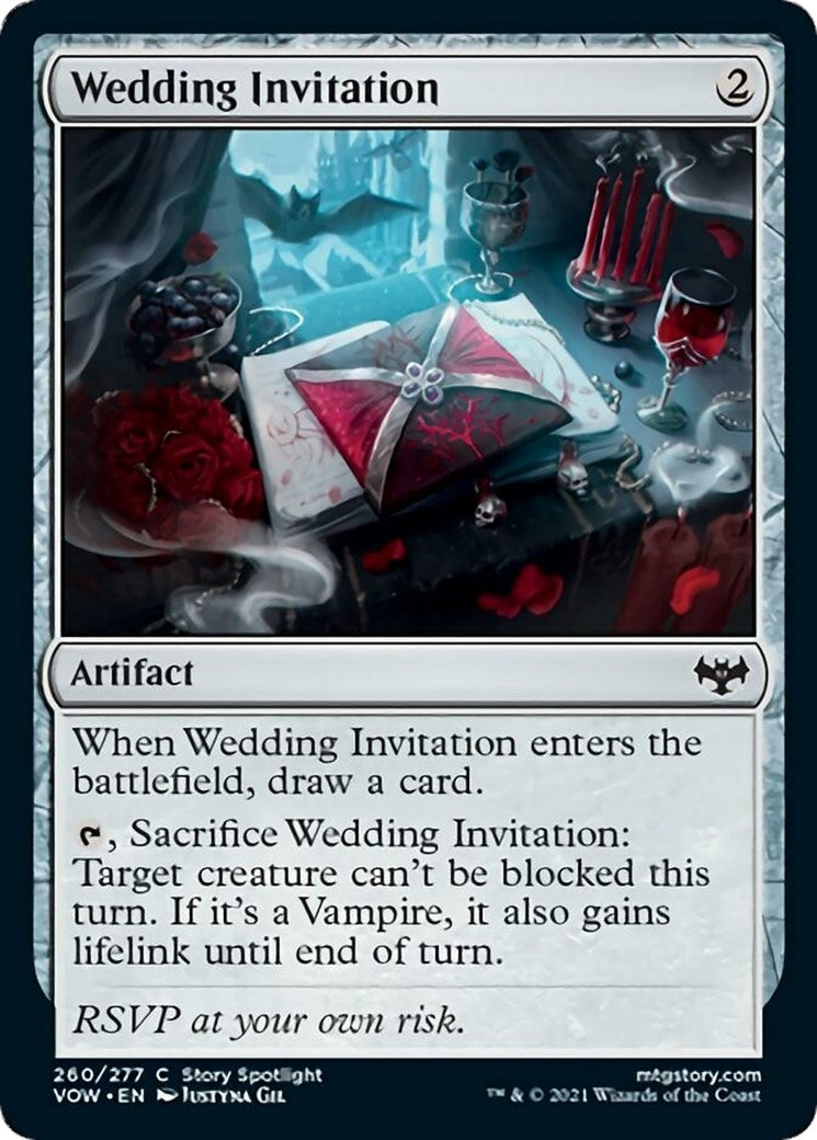 Image for Wedding Invitation (Innistrad: Crimson Vow) (260) - Magic: The Gathering