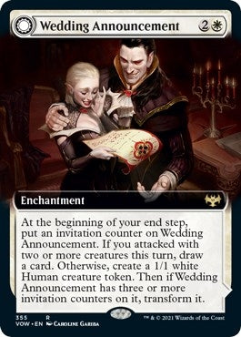Image for Wedding Announcement (Extended Art) (Innistrad: Crimson Vow) (355) - Magic: The Gathering