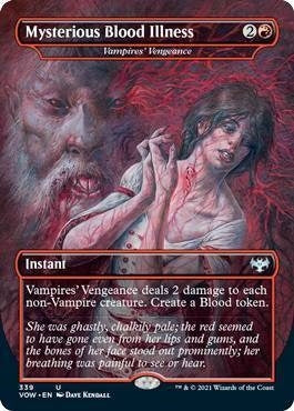 Image for Mysterious Blood Illness - Vampires' Vengeance (Innistrad: Crimson Vow) (339) - Magic: The Gathering