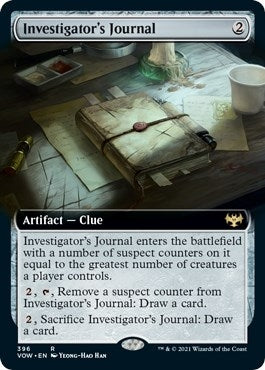 Image for Investigator's Journal (Extended Art) (Innistrad: Crimson Vow) (396) - Magic: The Gathering