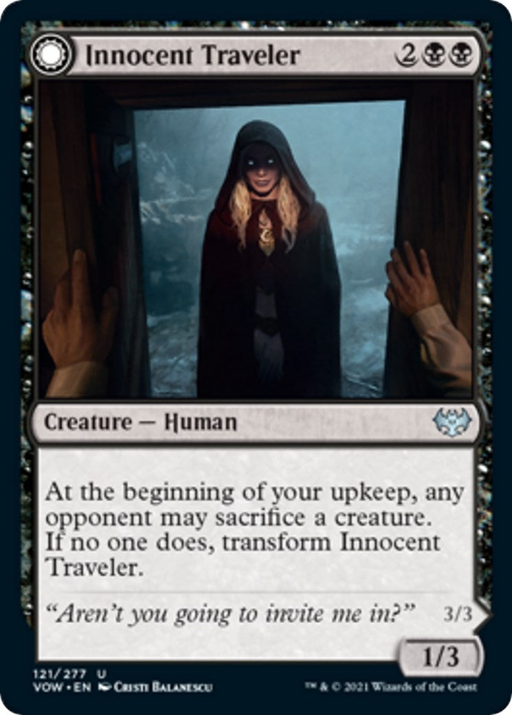 Image for Innocent Traveler (Innistrad: Crimson Vow) (121) - Magic: The Gathering