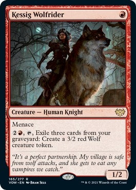 Image for Kessig Wolfrider (Innistrad: Crimson Vow) (165) - Magic: The Gathering