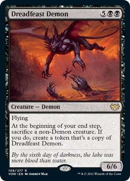 Image for Dreadfeast Demon (Innistrad: Crimson Vow) (108) - Magic: The Gathering