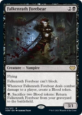 Image for Falkenrath Forebear (Innistrad: Crimson Vow) (111) - Magic: The Gathering