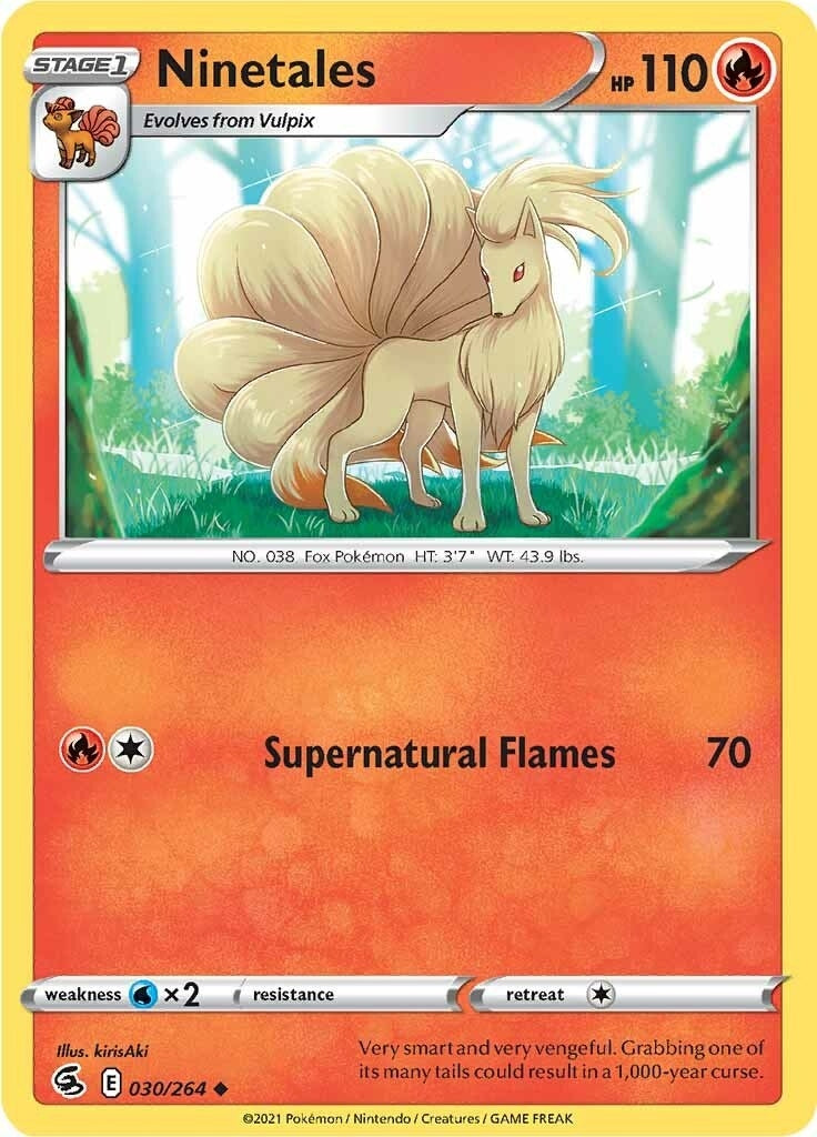 Image for Ninetales (30) (SWSH08: Fusion Strike) (030/264) - Pokemon