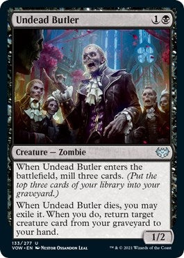 Image for Undead Butler (Innistrad: Crimson Vow) (133) - Magic: The Gathering