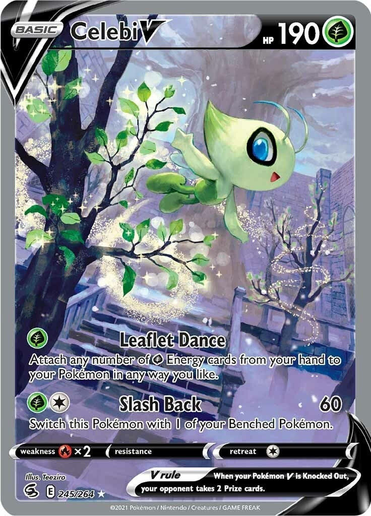Image for Celebi V (Alternate Full Art) (SWSH08: Fusion Strike) (245/264) - Pokemon