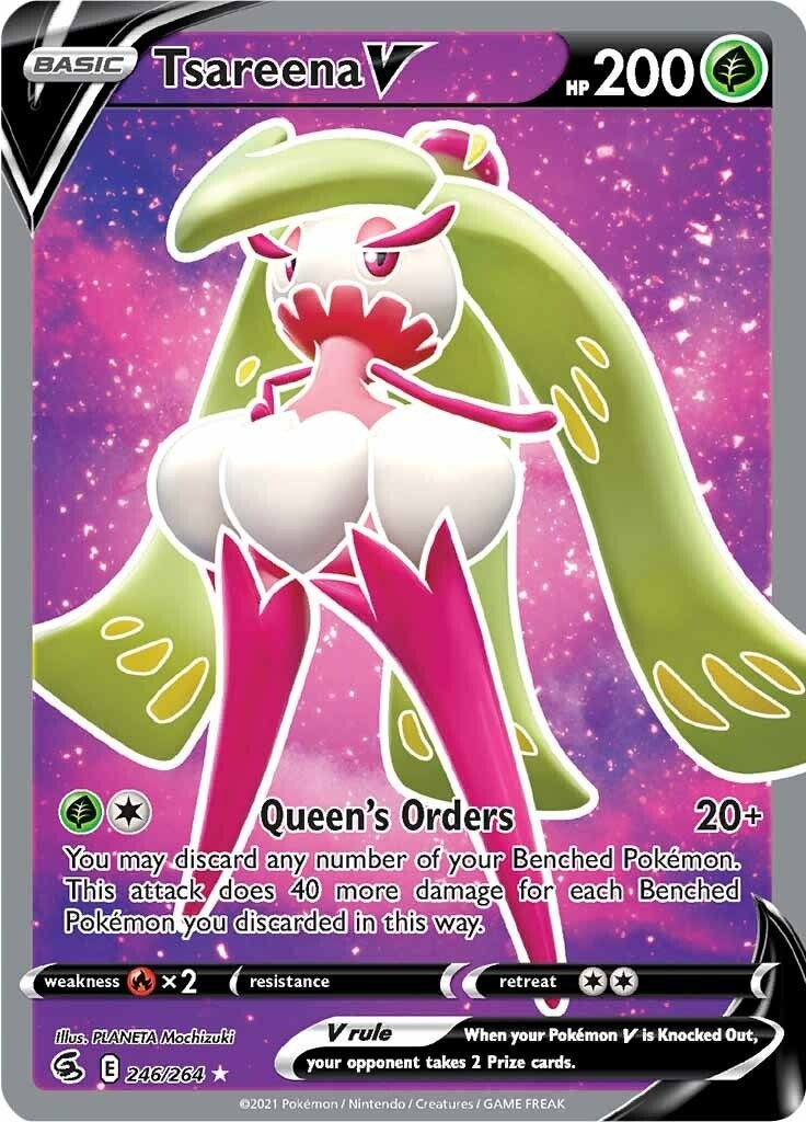 Image for Tsareena V (Full Art) (SWSH08: Fusion Strike) (246/264) - Pokemon