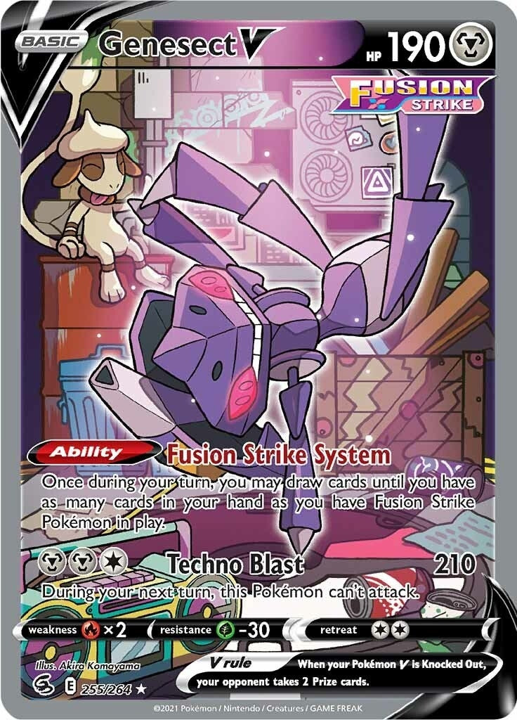 Image for Genesect V (Alternate Full Art) (SWSH08: Fusion Strike) (255/264) - Pokemon