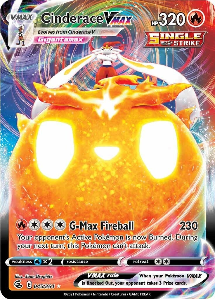 Image for Cinderace VMAX (SWSH08: Fusion Strike) (045/264) - Pokemon