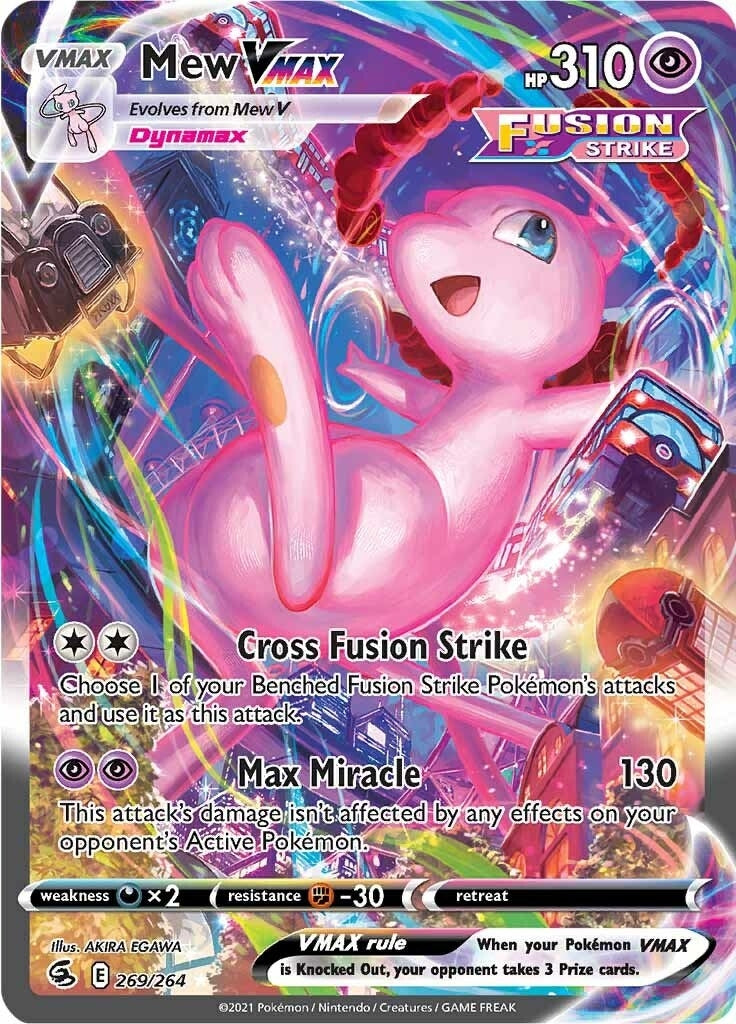 Image for Mew VMAX (Alternate Art Secret) (SWSH08: Fusion Strike) (269/264) - Pokemon