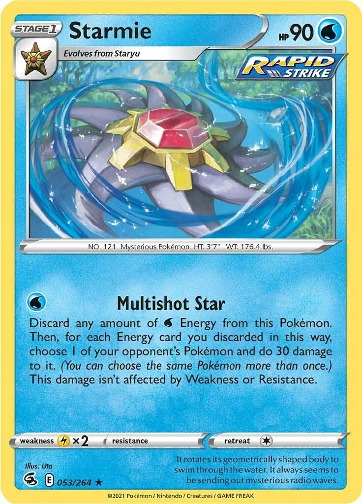 Image for Starmie (SWSH08: Fusion Strike) (053/264) - Pokemon