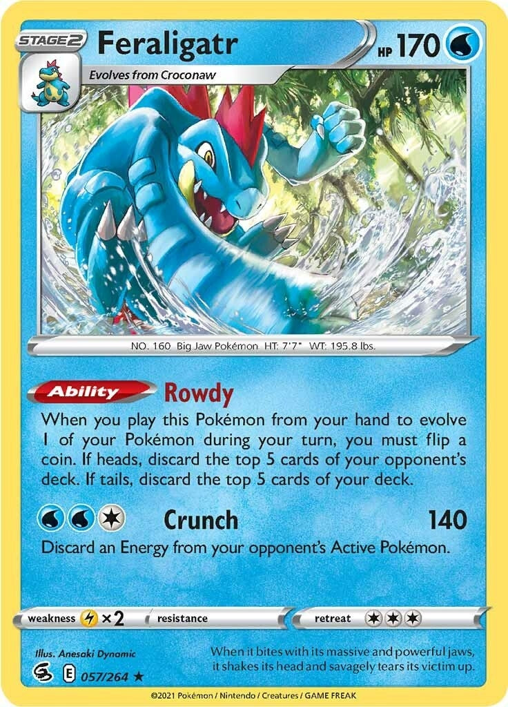 Image for Feraligatr (SWSH08: Fusion Strike) (057/264) - Pokemon
