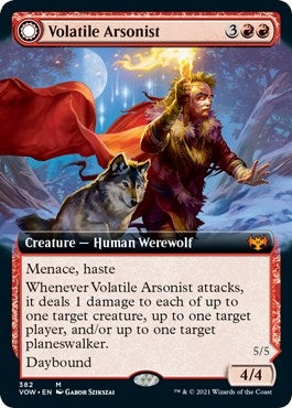 Image for Volatile Arsonist (Extended Art) (Innistrad: Crimson Vow) (382) - Magic: The Gathering