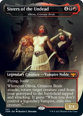 Image for Sisters of the Undead - Olivia, Crimson Bride (Innistrad: Crimson Vow) (343) - Magic: The Gathering