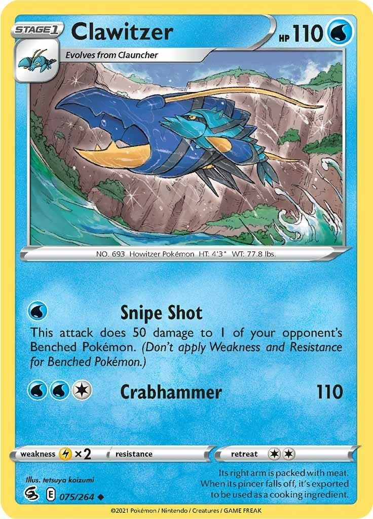 Image for Clawitzer (SWSH08: Fusion Strike) (075/264) - Pokemon