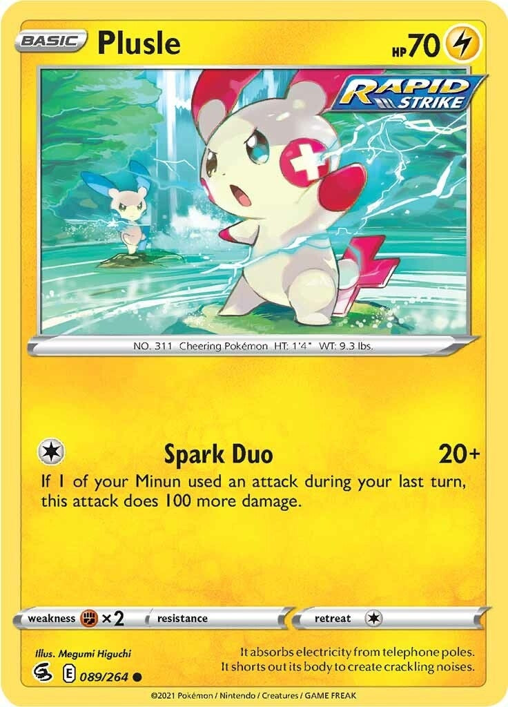 Image for Plusle (SWSH08: Fusion Strike) (089/264) - Pokemon