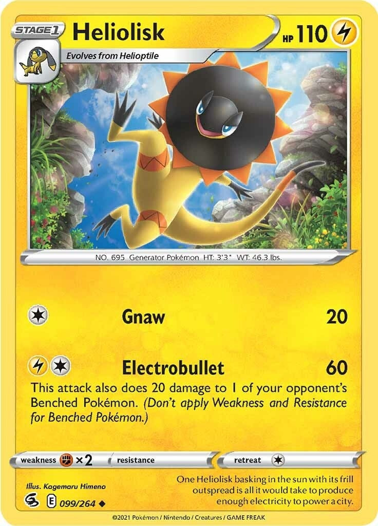 Image for Heliolisk (SWSH08: Fusion Strike) (099/264) - Pokemon