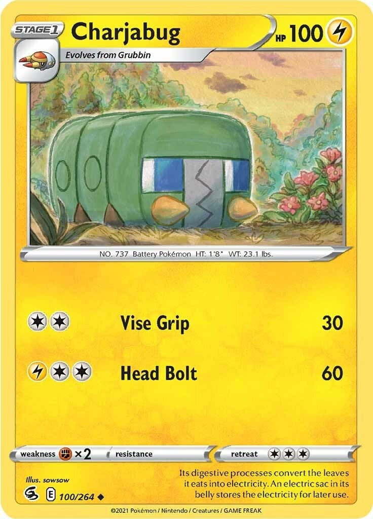 Image for Charjabug (SWSH08: Fusion Strike) (100/264) - Pokemon