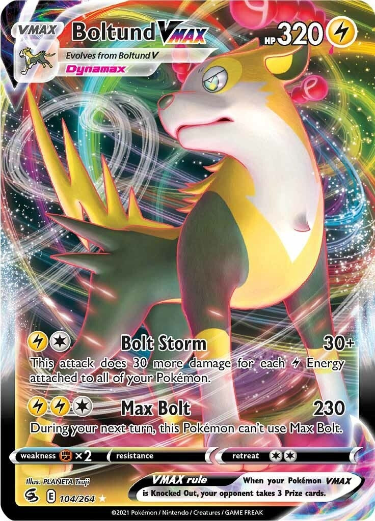 Image for Boltund VMAX (SWSH08: Fusion Strike) (104/264) - Pokemon