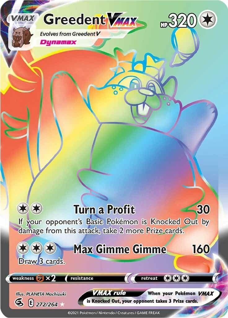 Image for Greedent VMAX (Secret) (SWSH08: Fusion Strike) (272/264) - Pokemon