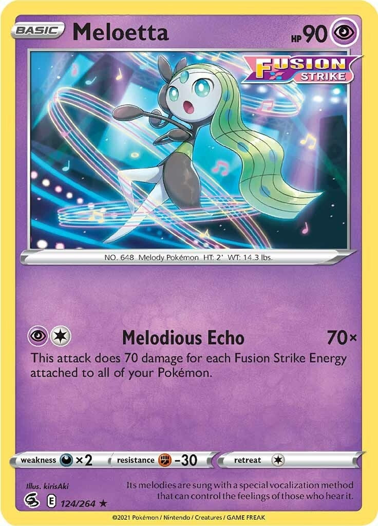 Image for Meloetta (SWSH08: Fusion Strike) (124/264) - Pokemon