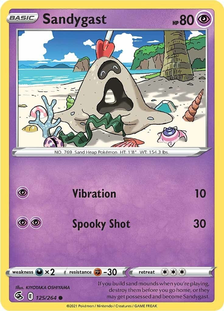 Image for Sandygast (SWSH08: Fusion Strike) (125/264) - Pokemon
